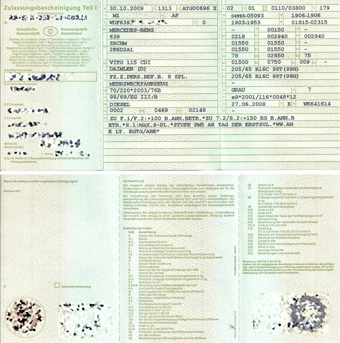 Winterräder Viano 3.0 CDI, Grand Edition