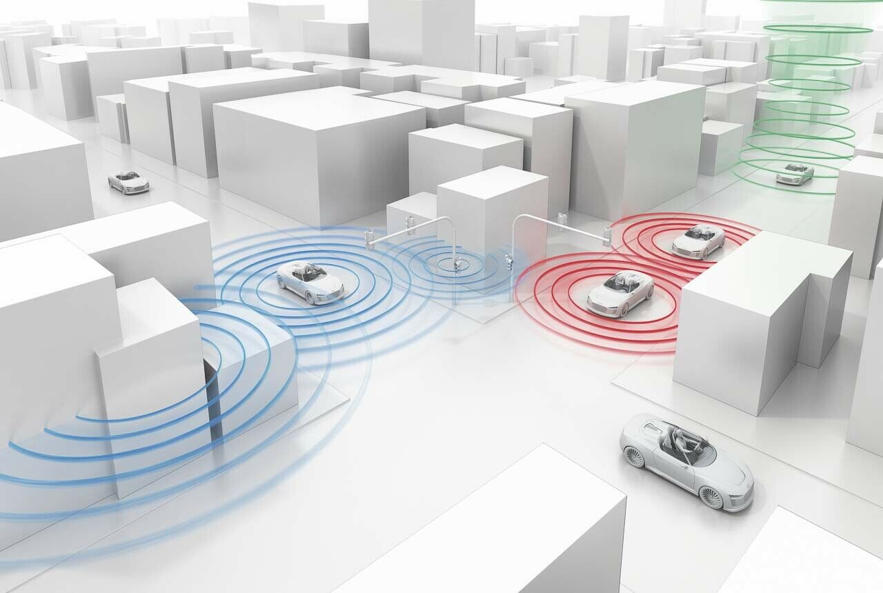 "Car to Car": Autos kommunizieren miteinander. Aktuell funktioniert das nur innerhalb einer Marke