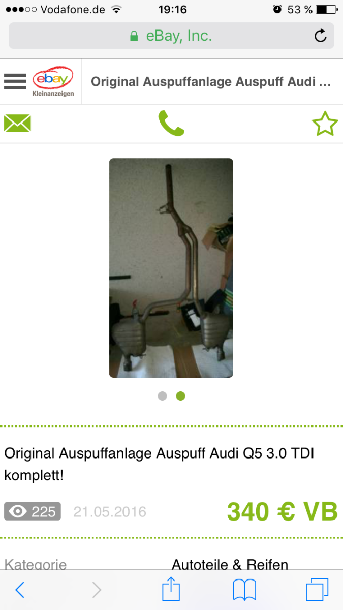 Auspuffanlage oder Sound-Modul am Audi Q5