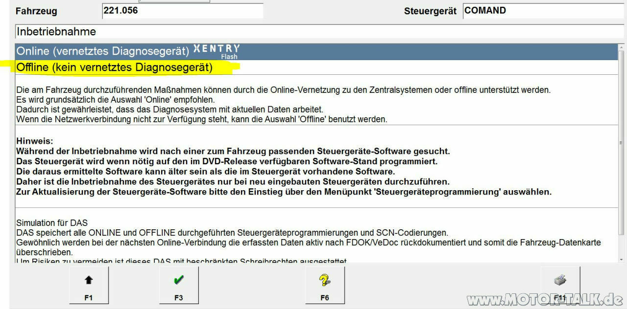 S211 Problem RDK Fehlermeldung im KI obwohl kein RDK im Fahrzeug