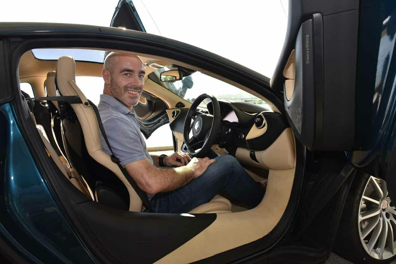 Shrekmachine f&auml;hrt sonst einen Panamera GTS, heute einen McLaren 570GT