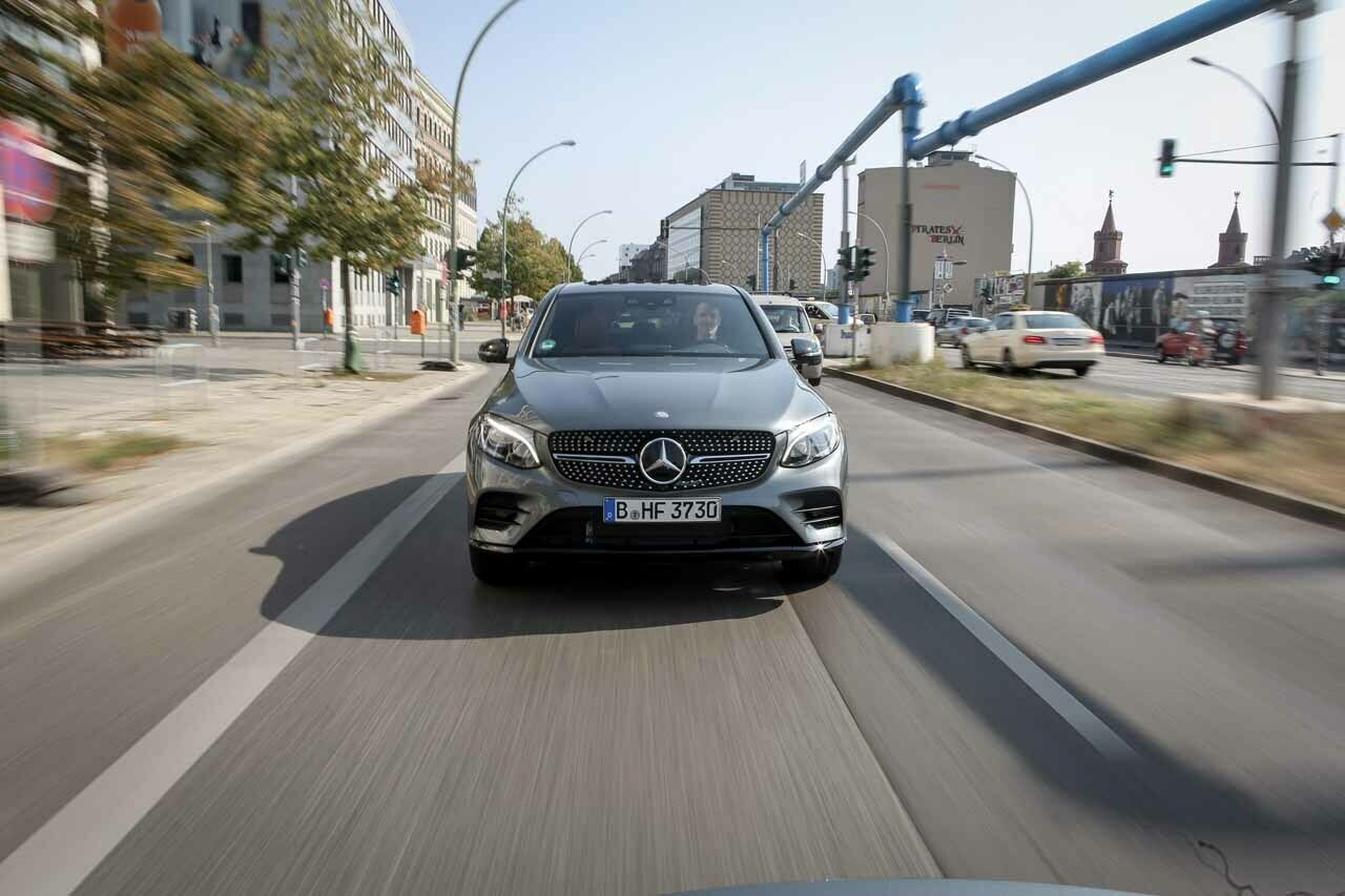 Allein der Sound beim Beschleunigen sorgte f&uuml;r Aufmerksamkeit. Dass man den GLC bisher noch nicht auf der Stra&szlig;e sehen konnte, auch