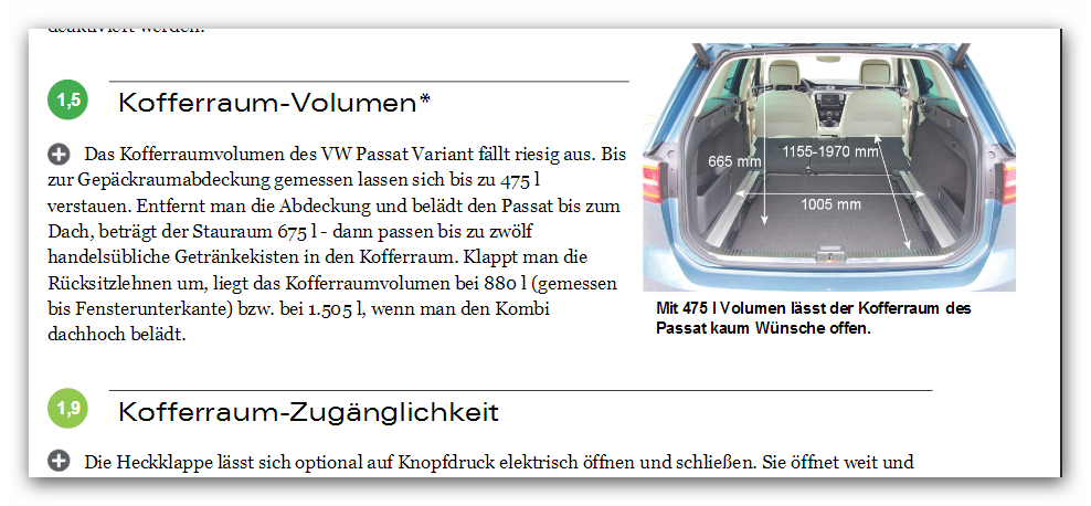 Kofferraumvolumen Tiguan 2