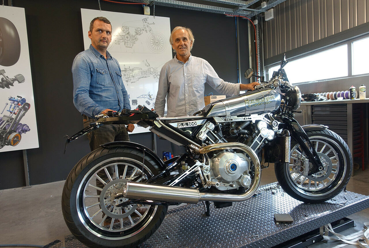 Thierry Henriette (rechts) ist Chef von Boxer Design aus Frankreich, Albert Castaigne sein Vertrauter. Sie verantworten die neue SS 100