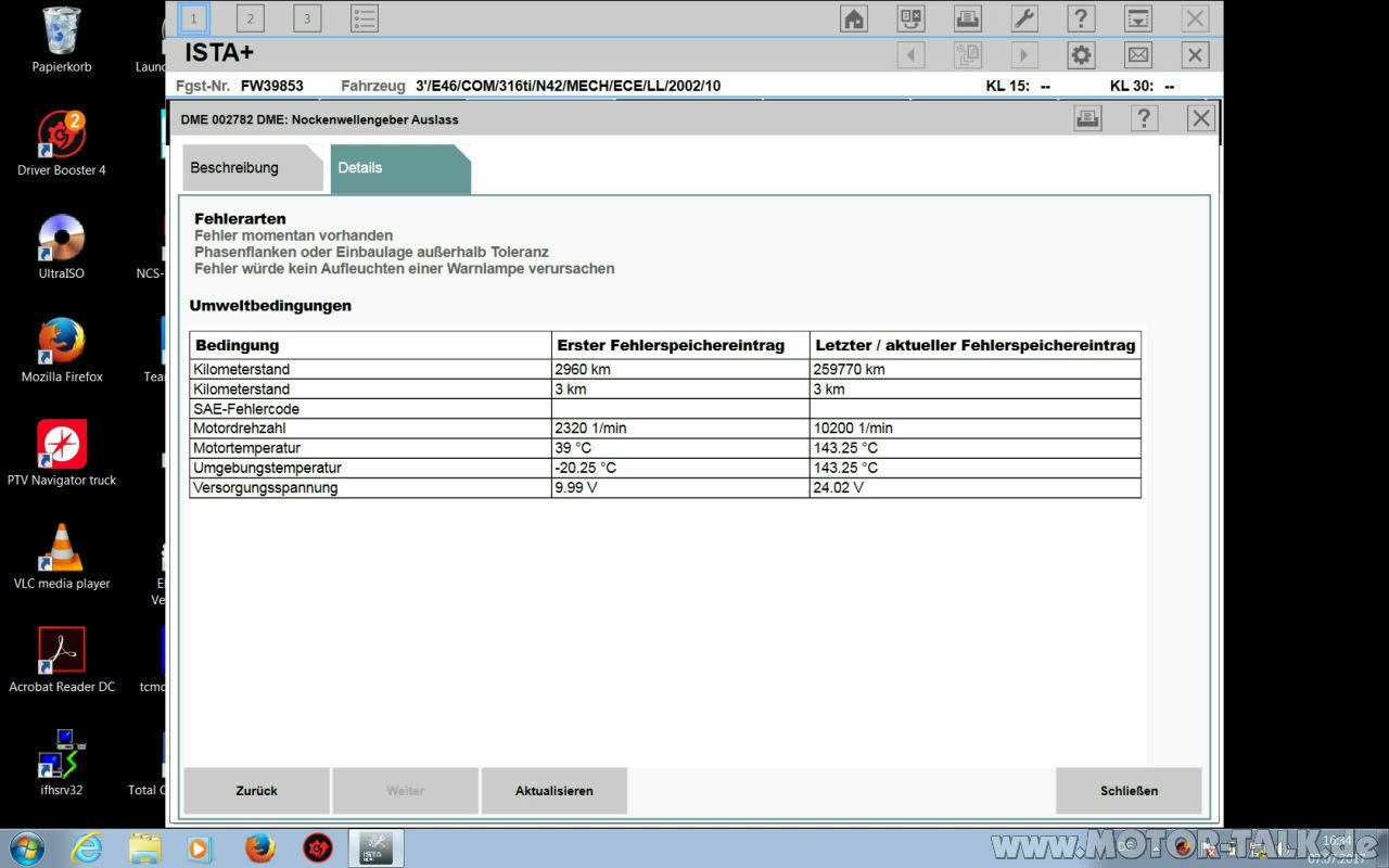 Nockenwellensensor Auslass
