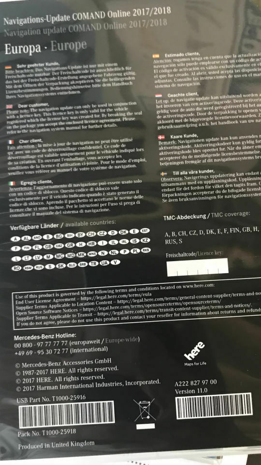 Navi Update Comand Online