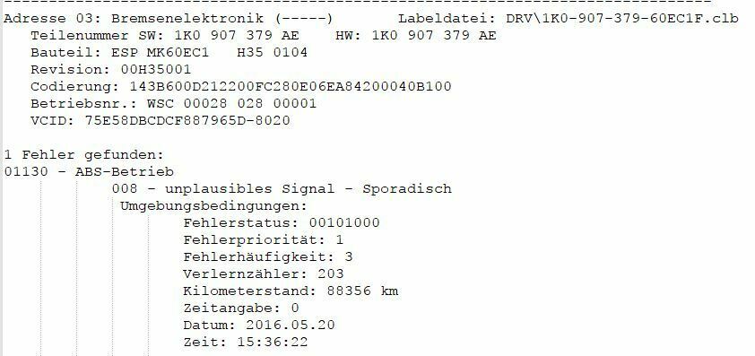 Aktueller ABS-Rückruf
