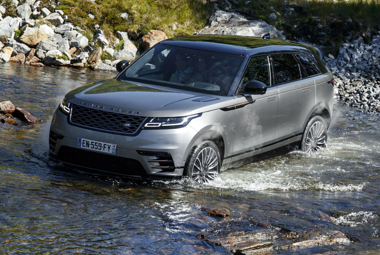 Die Wattiefe des Velar gibt Land Rover mit 600 bis 650 Millimetern an