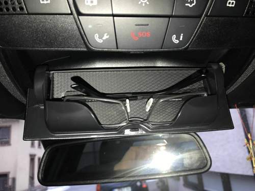 Brillenetui bei Rückspiegel