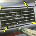 W124 Luftduese Luftdusche rechts