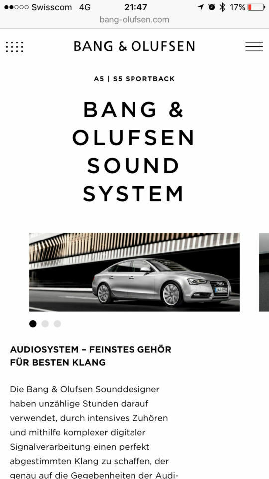 Soundsystem Bang&Olufsen