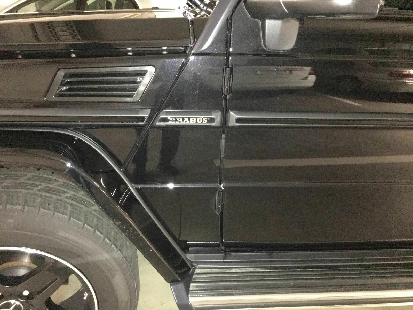 Außenschutzleiste Einlegern in Schwarz