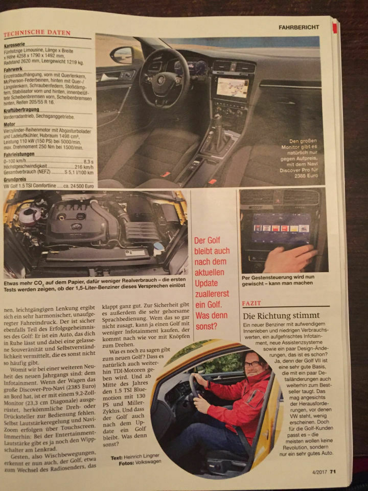 Golf VII Facelift 2016