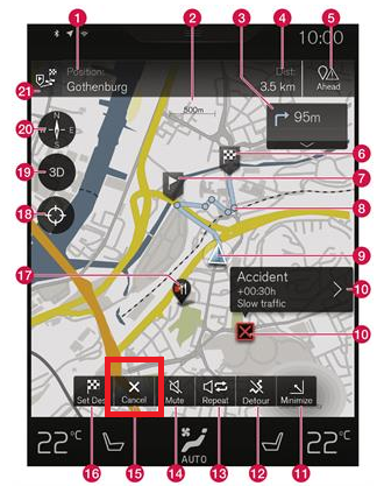 Sensus-navi-route-abbrechen-kartendarstellung