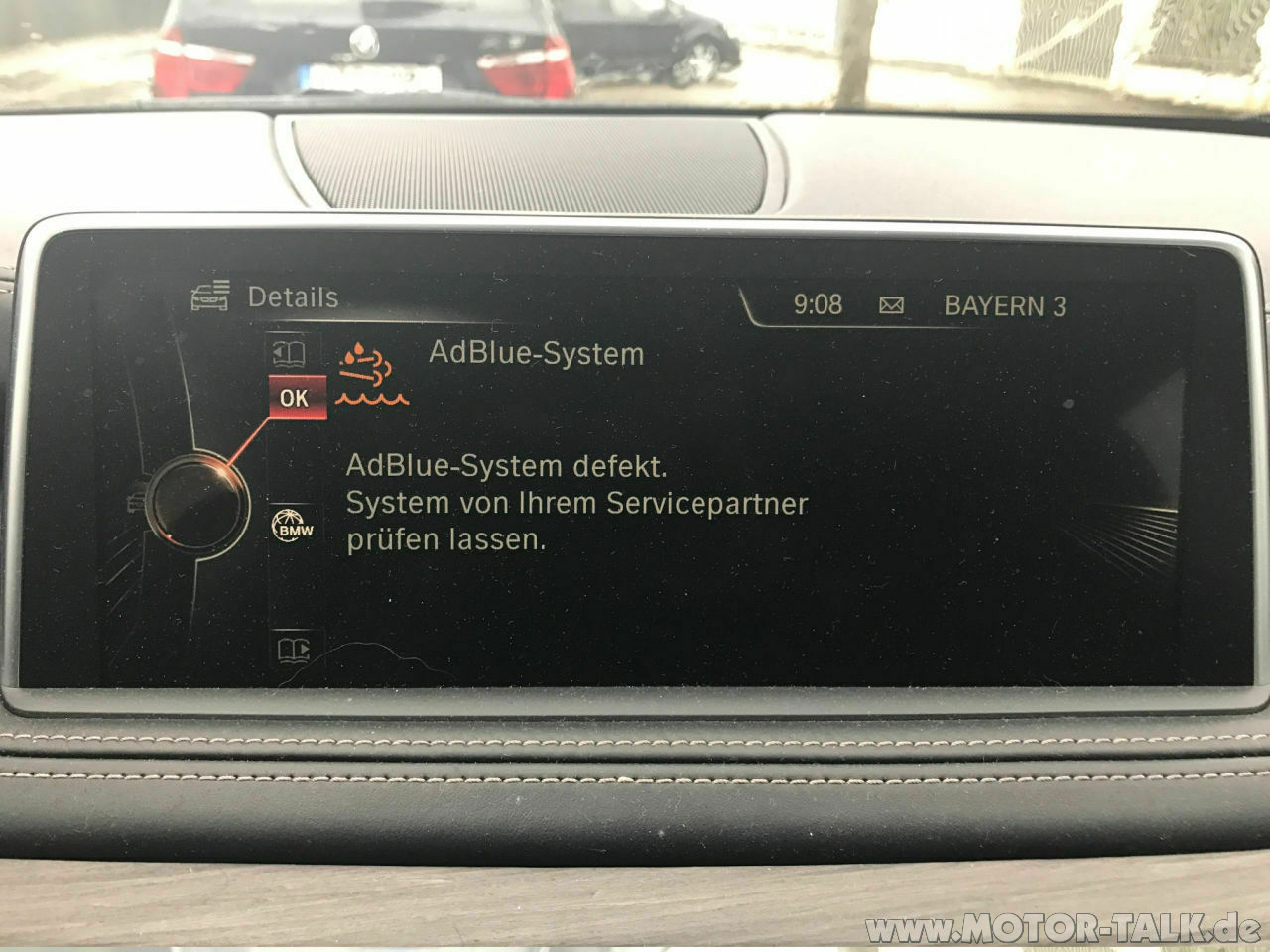 Fehlermeldung "Antrieb"