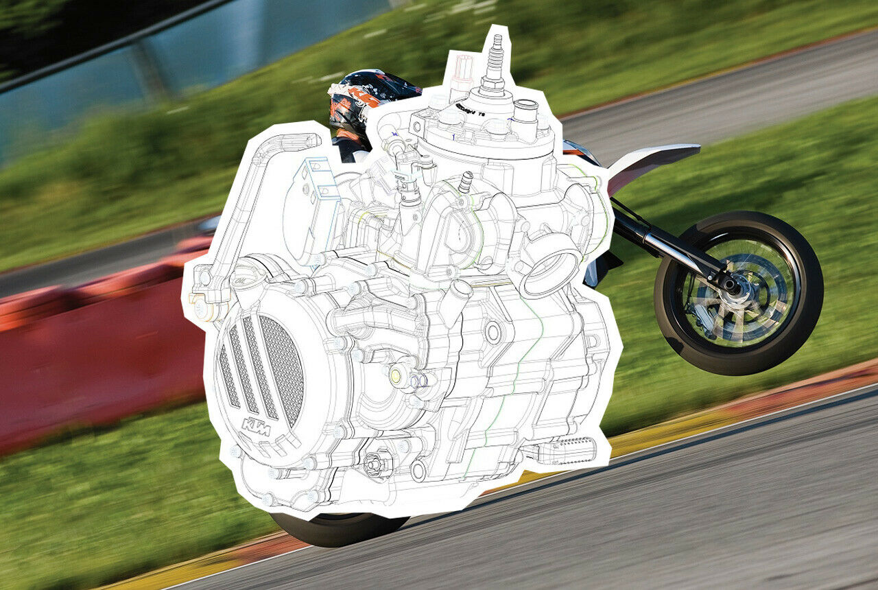 Der Motorradhersteller KTM hat einen Zweitaktmotor mit Benzineinspritzung entwickelt