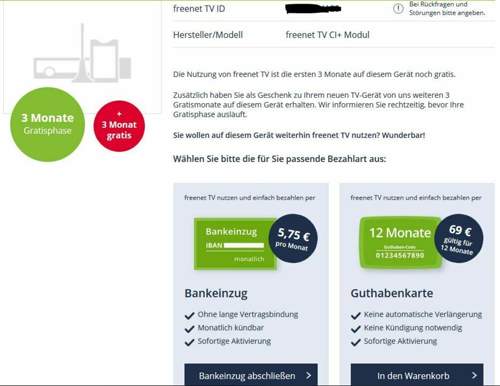 3 + 3 Monate Gratis