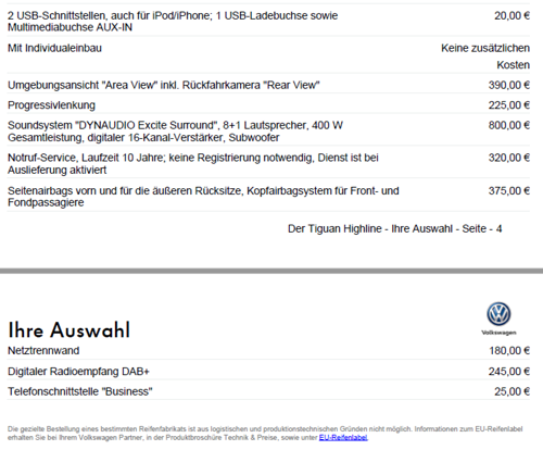 Tiguan Konfiguration - Seite 3