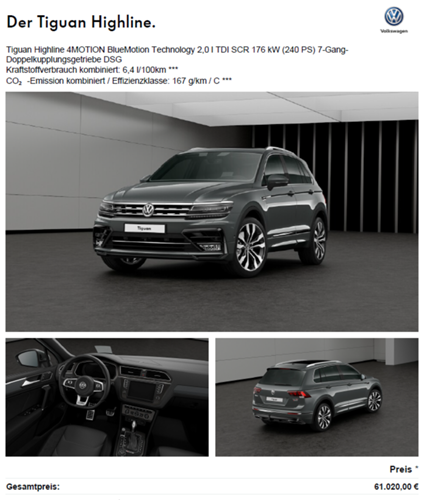 Tiguan Konfiguration - Seite 1