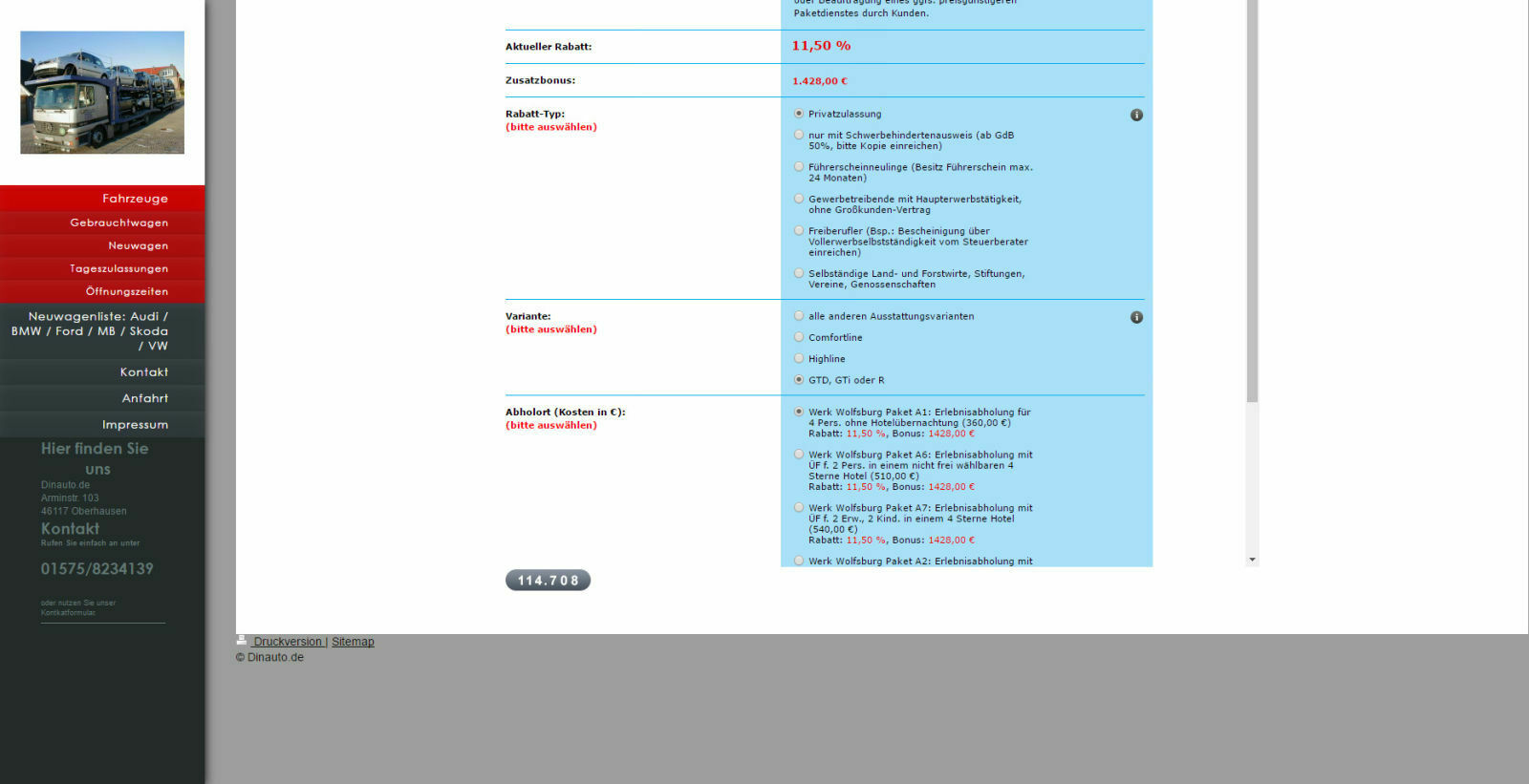 Golf VII GTI Performace Facelift bestellbar und im Konfigurator