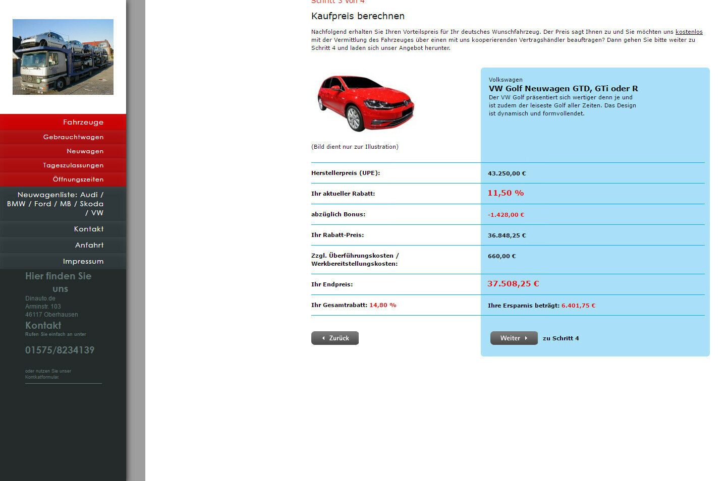 Golf VII GTI Performace Facelift bestellbar und im Konfigurator