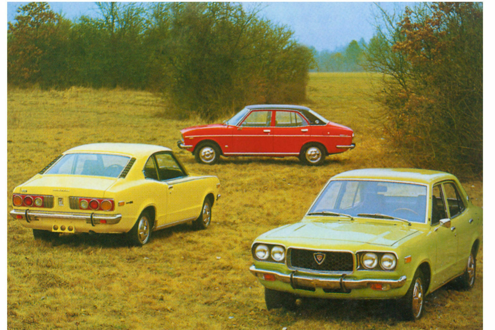 Mazda RX-3 als Limousine und Coupé