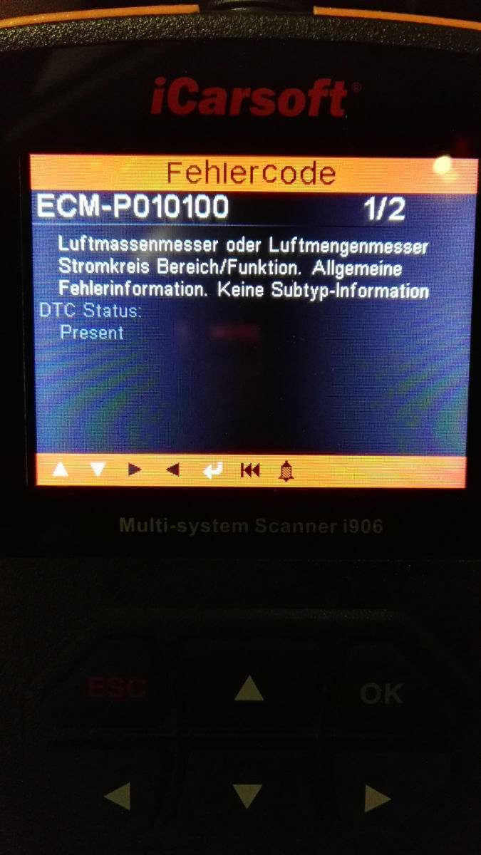 Volvo XC60: Sporadische Fehlermeldung: Reduzierte Motorleistung