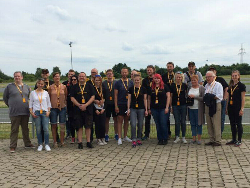 So sehen die gl&uuml;cklichen Gewinner am Ende des Vision-Zero-Events aus