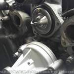 Thermostat mit Entlüftungskugel ausgerichtet