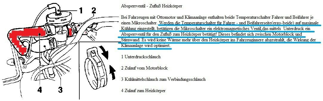 Omega B - Mal ne grundsätzliche Frage zum Heizungsabschaltventil