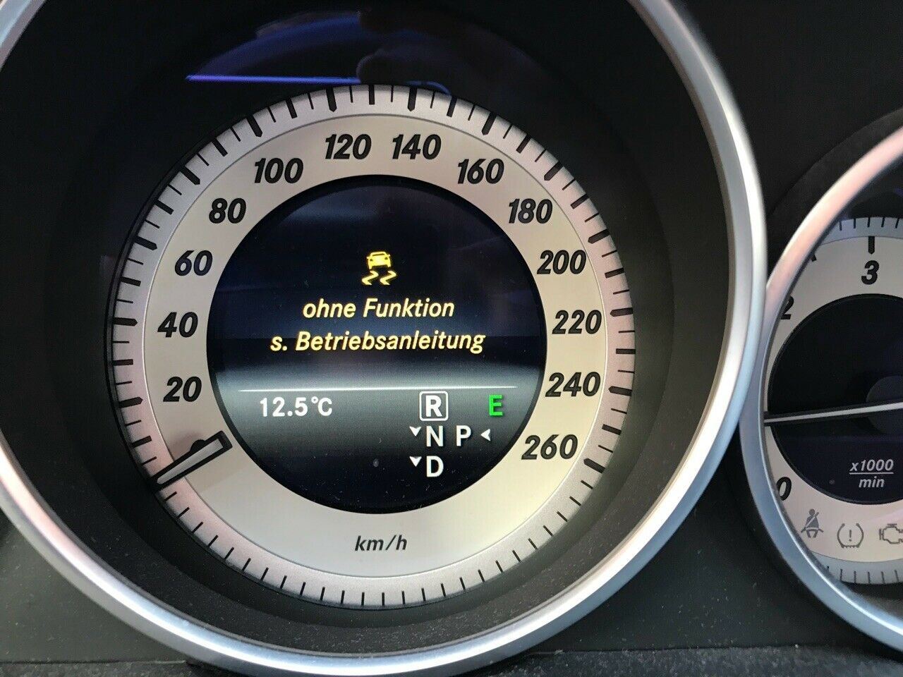 ESP ohne Funktion/PRE-SAFE eingeschränkt