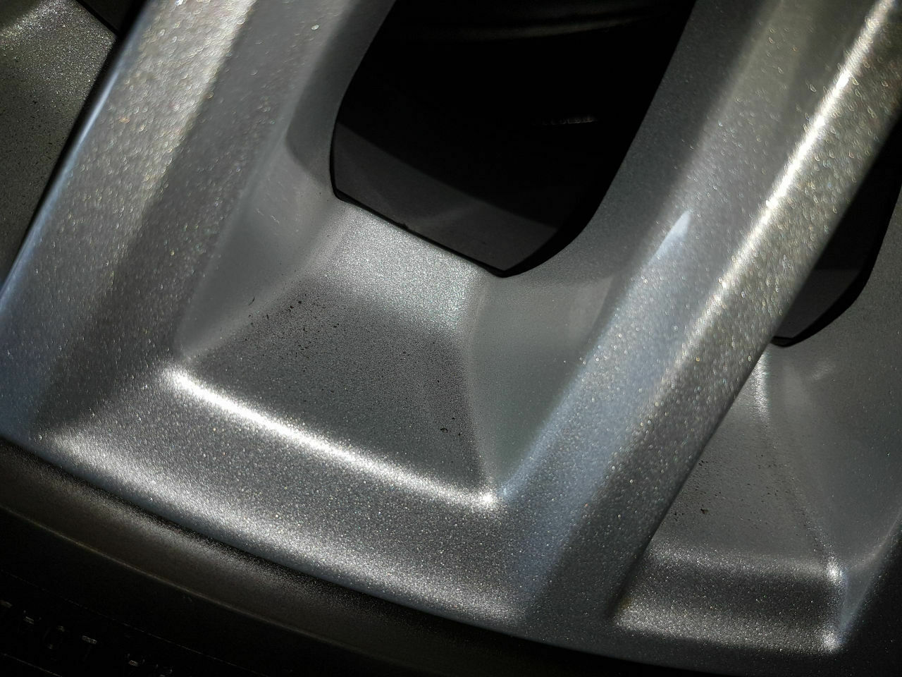 Eingebrannter Schmutz an Felge