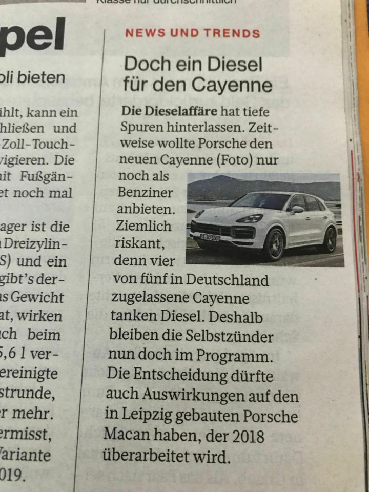 Dieselgate Cayenne
