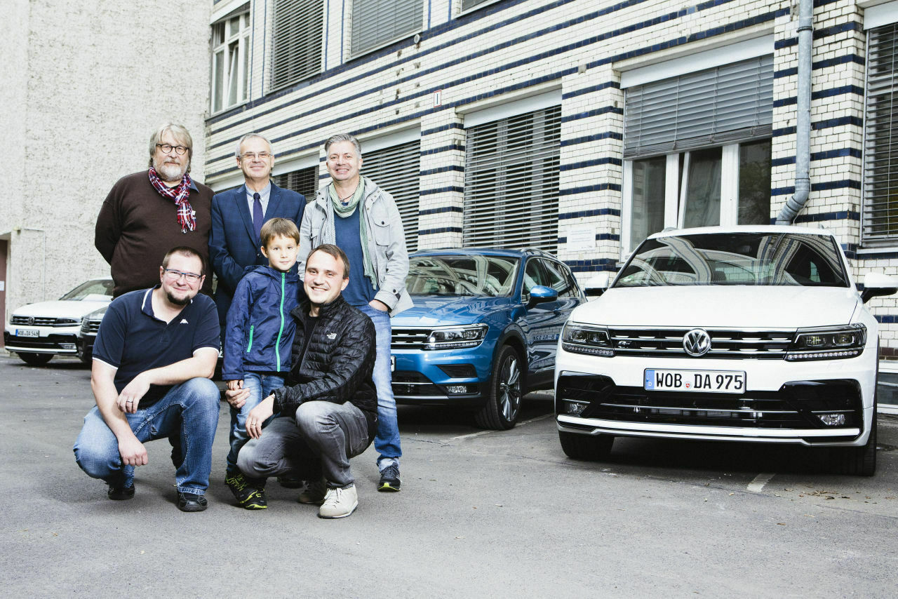 So sehen sie aus, die Testfahrer des VW Tiguan II
