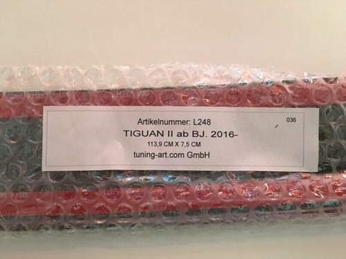 TuningArt Ladekantenschutz Tiguan 2 schw