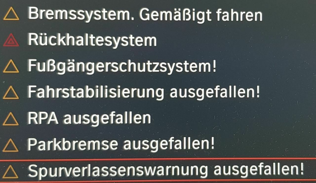 Multiple Fehlermeldung, Christbaum Display, Ursache?