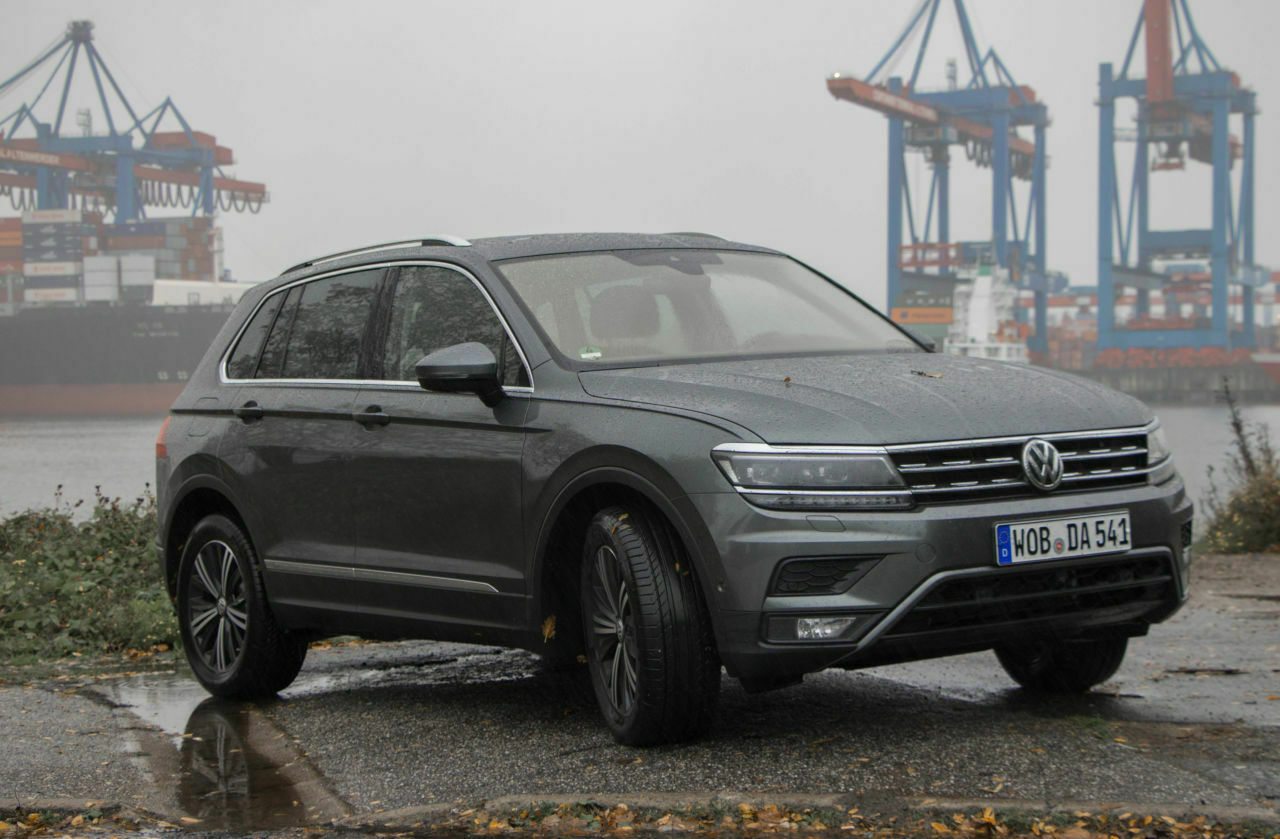 Andreas erkundete den Hamburger Hafen mit dem Tiguan II