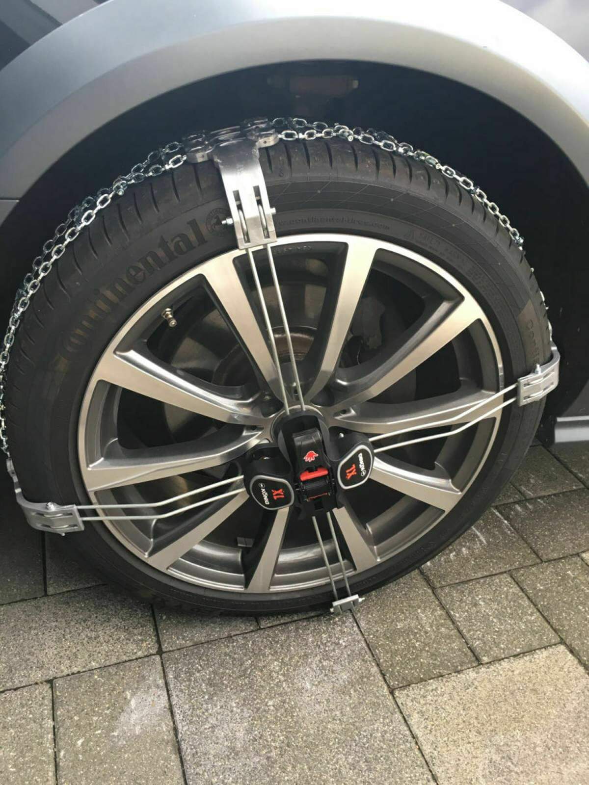 Grizzlar GTU-117 Gabelstapler Schneeketten - Vierkant Leiterketten Für Geländeeinsatz