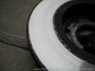 Grausige Bremsscheibe