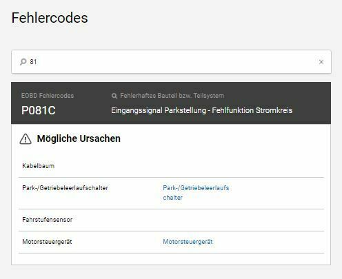 Omega B - X20XEV - Bj.94 - Fehlercode 81 und 10