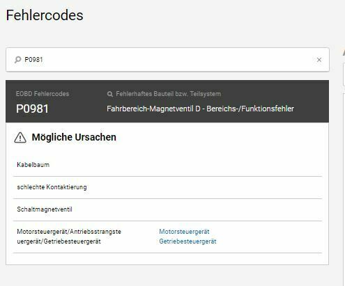 Omega B - X20XEV - Bj.94 - Fehlercode 81 und 10