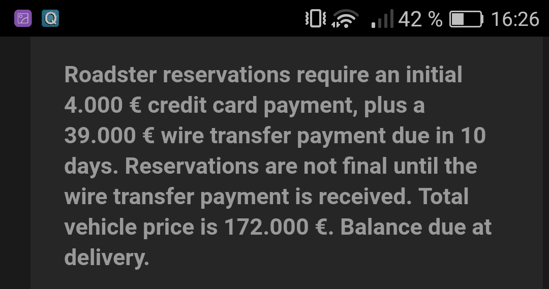 Tesla Roadster II - Infos und Diskussionen