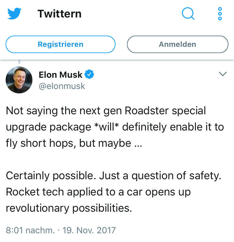 Tesla Roadster II - Infos und Diskussionen