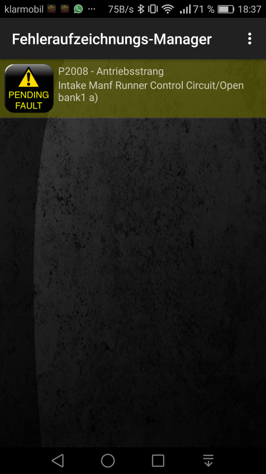 Volvo S40 II, diverse Fehlermeldungen die wieder verschwinden