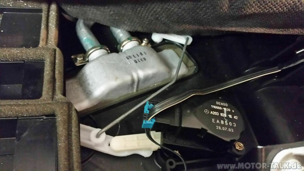 W163 MOPF Heizkasten Wärmetauscher Innernraum komplett ausbauen?