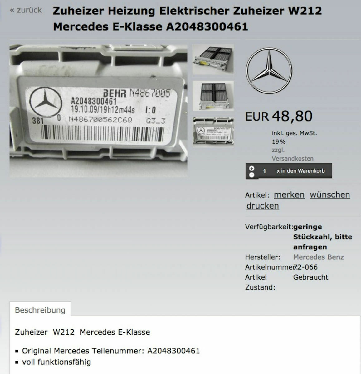 Standheizung und Batterie