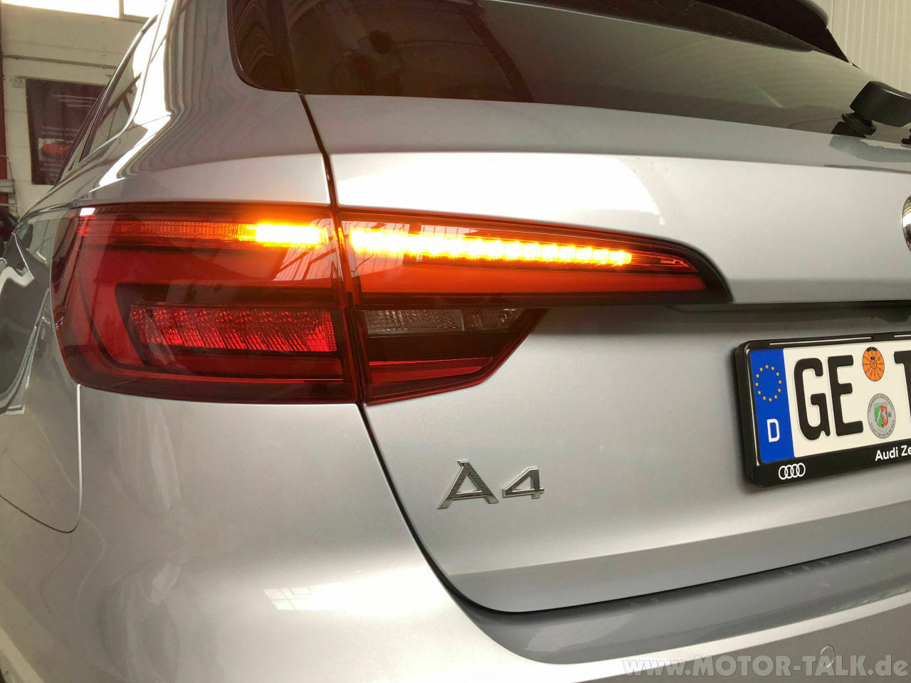 Audi A4 8W Halogen auf LED Rückleuchten mit dynamische Blinker