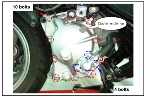 Kurbelwellenmarkierung