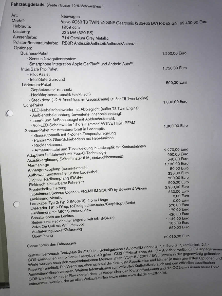 XC60 II bestellt! Fakten zur Bestellung, Konfiguration und Lieferzeit - Sammelthread