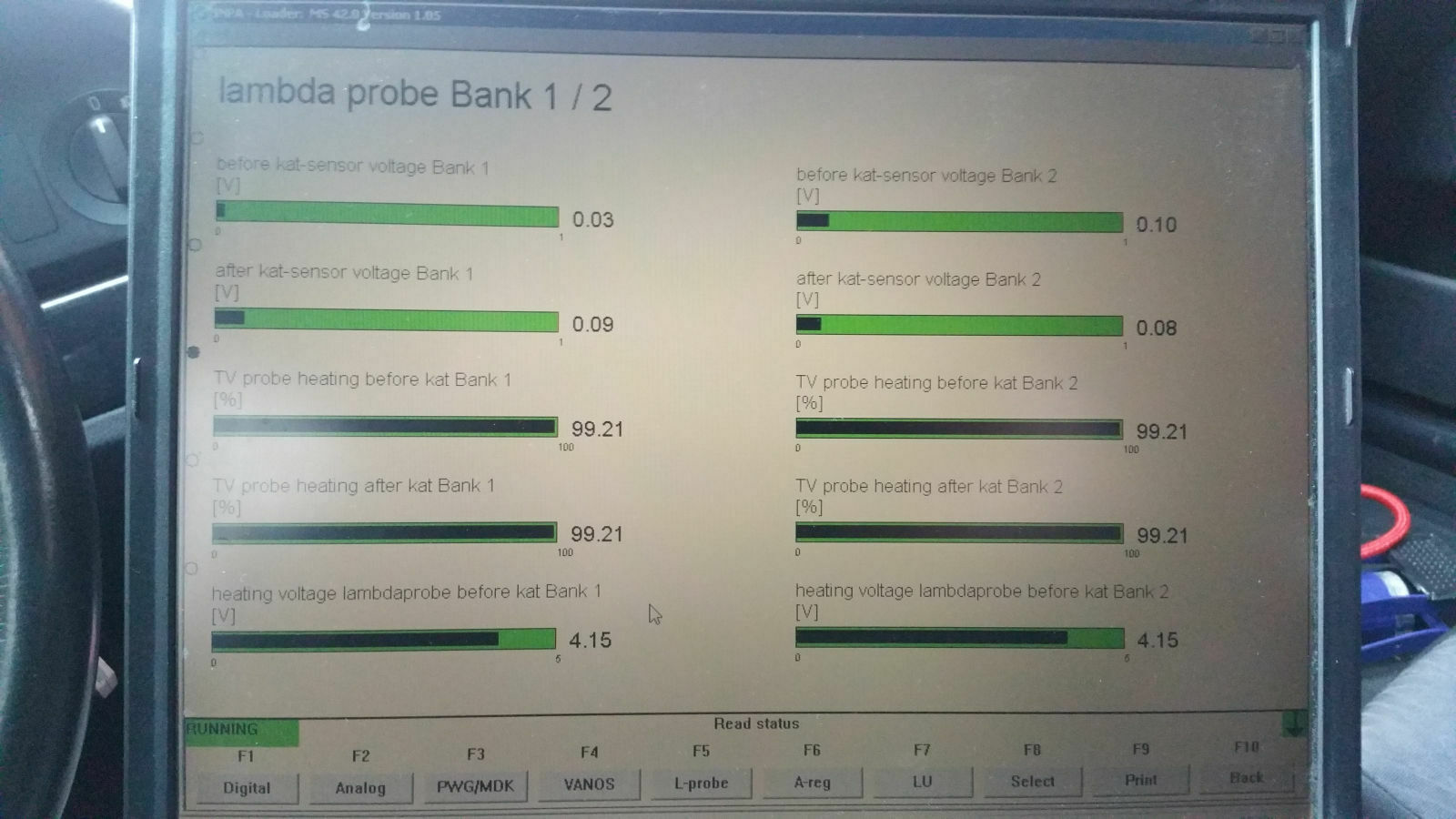 Fehlerspeicher Signal Lambdasonde